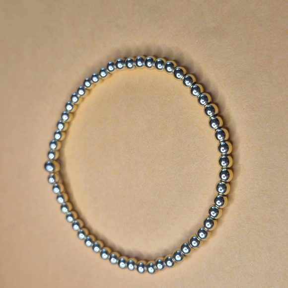 3 BRACLETS,7 1/2" HEMATITE,BRONZITE,GOLD,NT UNISEX - Picture 5 of 6